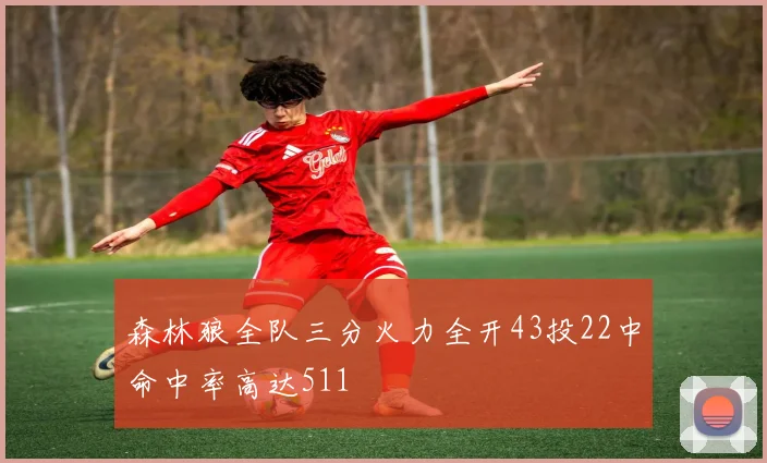森林狼全队三分火力全开43投22中命中率高达511